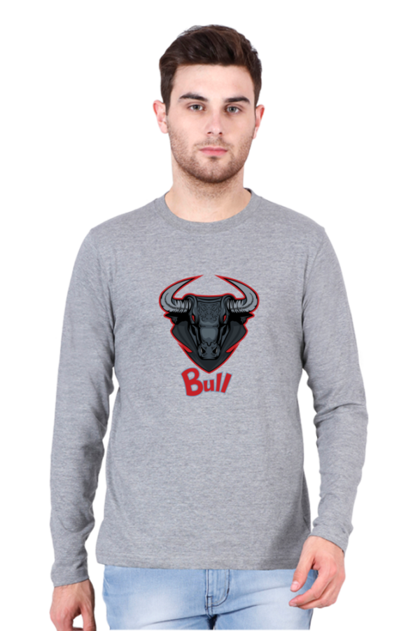 Bull Male Round Neck Full Sleeve Classic T-Shirt