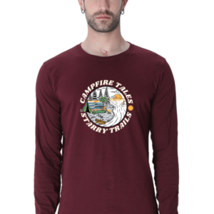 Campfire Tales Male Round Neck Full Sleeve Classic T-Shirt