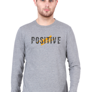 Positive Male Round Neck Full Sleeve Classic T-Shirt