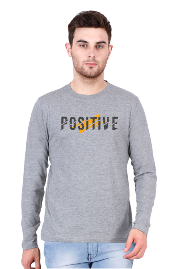 Positive Male Round Neck Full Sleeve Classic T-Shirt