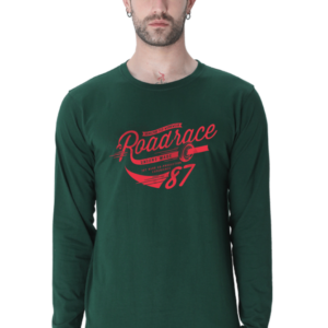 Roadrace Male Round Neck Full Sleeve Classic T-Shirt