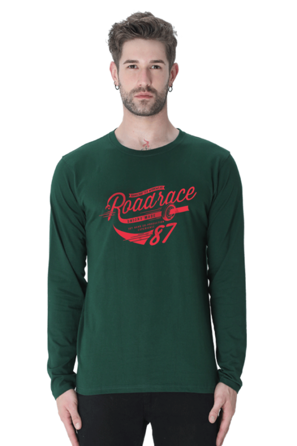 Roadrace Male Round Neck Full Sleeve Classic T-Shirt
