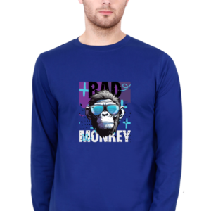 Bad Monkey Male Round Neck Full Sleeve Classic T-Shirt