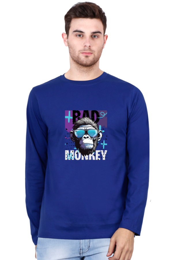 Bad Monkey Male Round Neck Full Sleeve Classic T-Shirt
