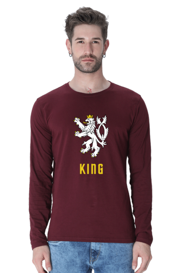 King Dragon Male Round Neck Full Sleeve Classic T-Shirt