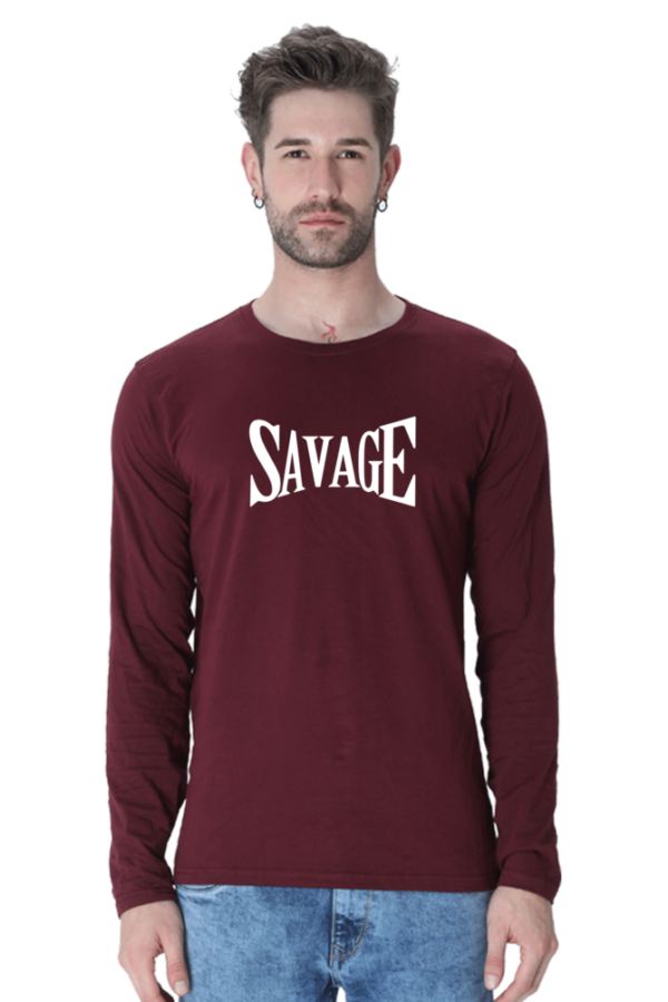 Savage Male Round Neck Full Sleeve Classic T-Shirt