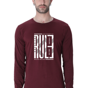 Break The Rule Male Round Neck Full Sleeve Classic T-Shirt