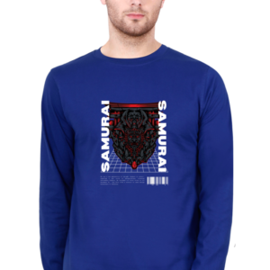 Samurai Male Round Neck Full Sleeve Classic T-Shirt