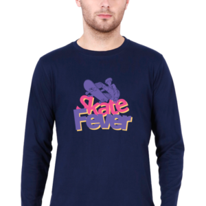 Skate Fever Male Round Neck Full Sleeve Classic T-Shirt