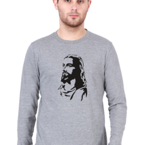 Jesus Christ Male Round Neck Full Sleeve Classic T-Shirt