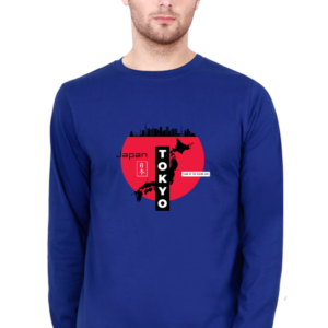 Tokyo Land Of The Rising Sun Male Round Neck Full Sleeve Classic T-Shirt