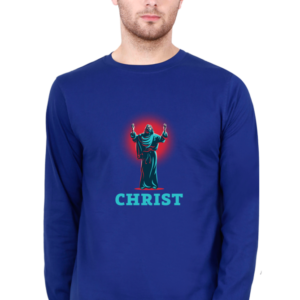 Christ Male Round Neck Full Sleeve Classic T-Shirt