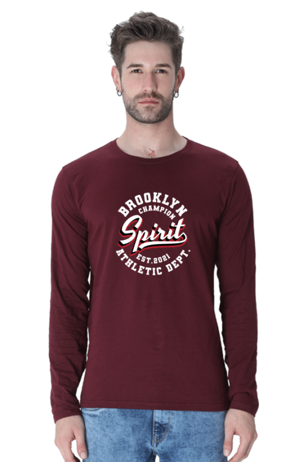 Brooklyn Champion Spirit Male Round Neck Full Sleeve Classic T-Shirt