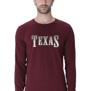 Texas Male Round Neck Full Sleeve Classic T-Shirt