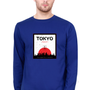Tokyo Japan Male Round Neck Full Sleeve Classic T-Shirt