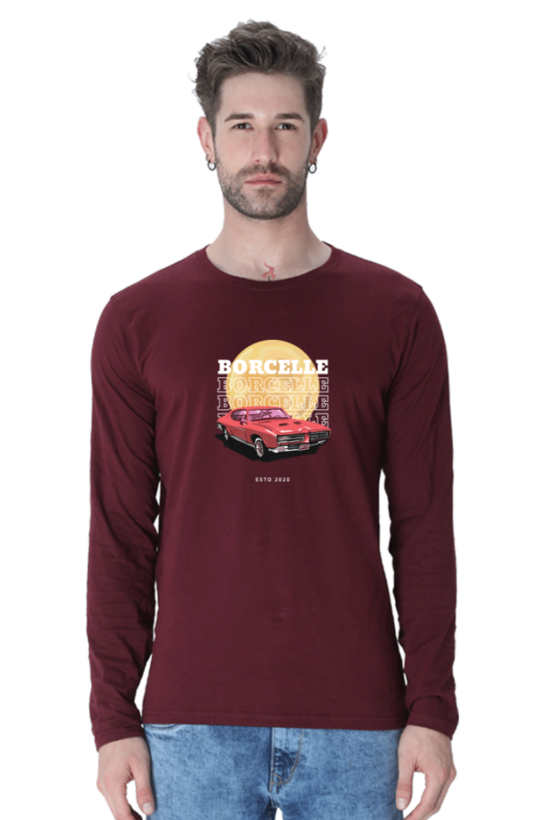 Borcelle Wear Male Round Neck Full Sleeve Classic T-Shirt