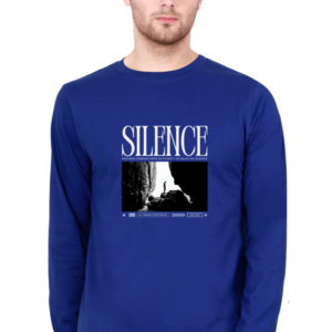 Silence Male Round Neck Full Sleeve Classic T-Shirt