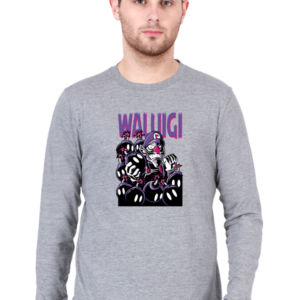 Waluigi Male Round Neck Full Sleeve Classic T-Shirt