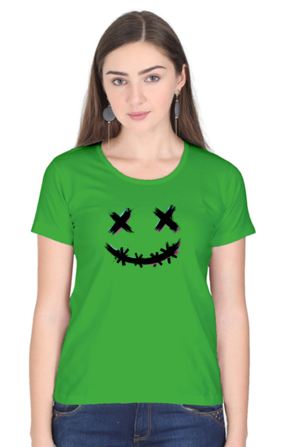 Be Smile Female Round Neck Half Sleeve Classic T-Shirt - Image 6