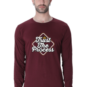 Trust The Process Male Round Neck Full Sleeve Classic T-Shirt