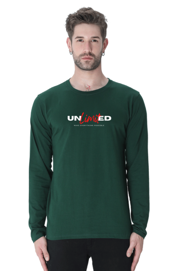 Unlimited Male Round Neck Full Sleeve Classic T-Shirt