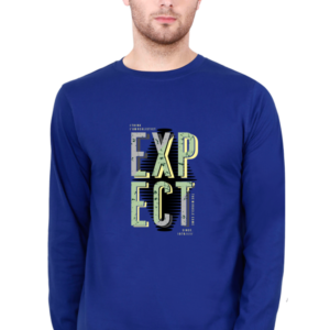Expect Male Round Neck Full Sleeve Classic T-Shirt