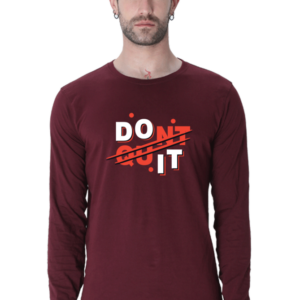 Don't Quit Male Round Neck Full Sleeve Classic T-Shirt