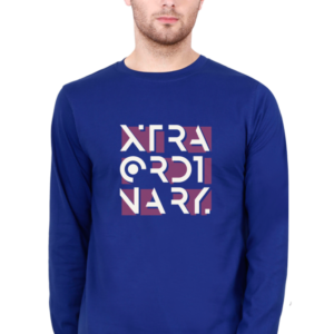 Extraordinary Male Round Neck Full Sleeve Classic T-Shirt