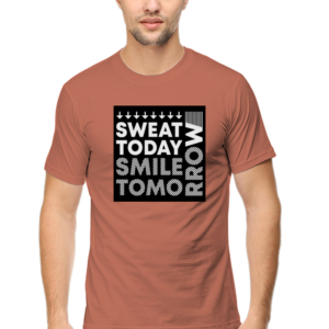 Sweet Today Smile Tomorrow Male Round Neck Half Sleeve Classic T-Shirt
