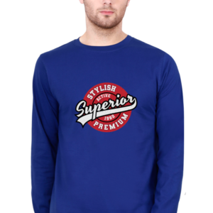Stylish Superior Male Round Neck Full Sleeve Classic T-Shirt