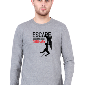 Escape The Ordinary Male Round Neck Full Sleeve Classic T-Shirt