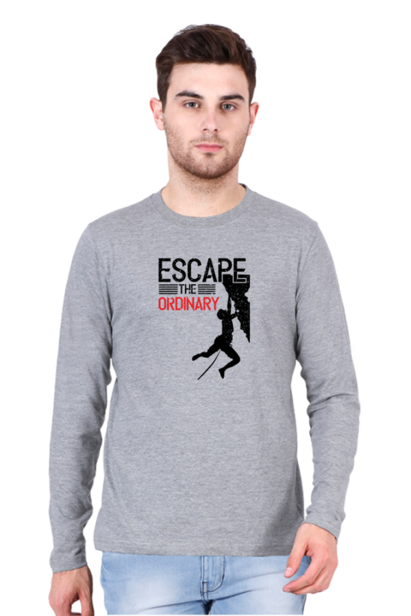 Escape The Ordinary Male Round Neck Full Sleeve Classic T-Shirt