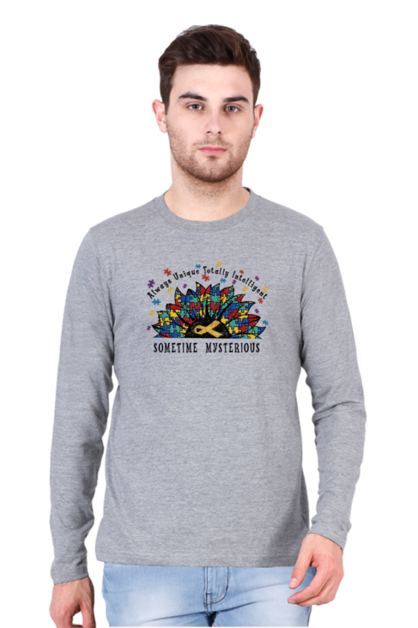 Sometime Mysterious Male Round Neck Full Sleeve Classic T-Shirt