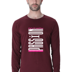 Do It With Passion Male Round Neck Full Sleeve Classic T-Shirt