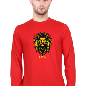 Lion Male Round Neck Full Sleeve Classic T-Shirt