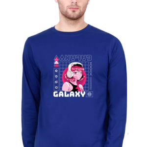 Galaxy Girl Male Round Neck Full Sleeve Classic T-Shirt