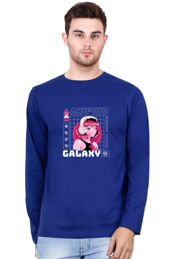 Galaxy Girl Male Round Neck Full Sleeve Classic T-Shirt