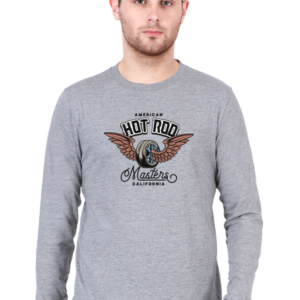 American Hot Rod Male Round Neck Full Sleeve Classic T-Shirt