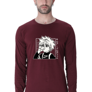 Hunter Killua Zoldyck Dark Male Round Neck Full Sleeve Classic T-Shirt