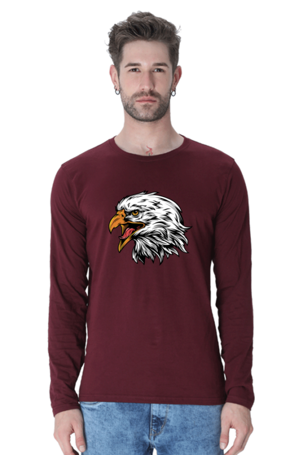 Eagle Male Round Neck Full Sleeve Classic T-Shirt