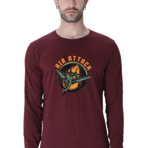 Air Attack Male Round Neck Full Sleeve Classic T-Shirt