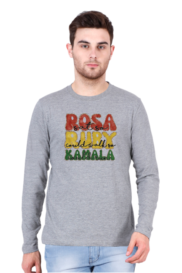 Rosa Ruby Kamala Male Round Neck Full Sleeve Classic T-Shirt