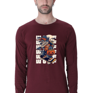 Wolf Male Round Neck Full Sleeve Classic T-Shirt