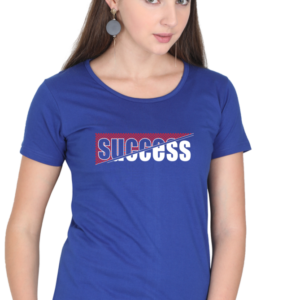 Success Female Round Neck Half Sleeve Classic T-Shirt
