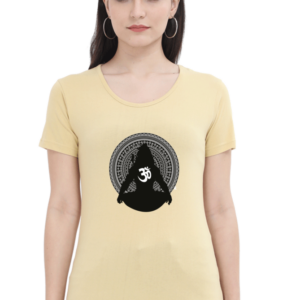 Dark Lord Shiva Female Round Neck Half Sleeve Classic T-Shirt