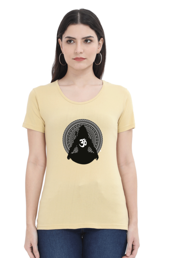Dark Lord Shiva Female Round Neck Half Sleeve Classic T-Shirt