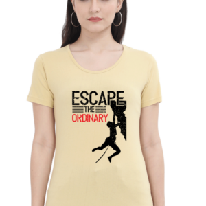 Escape The Ordinary Female Round Neck Half Sleeve Classic T-Shirt