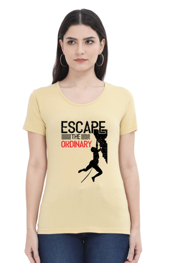 Escape The Ordinary Female Round Neck Half Sleeve Classic T-Shirt