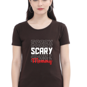 Scary Mommy Female Round Neck Half Sleeve Classic T-Shirt