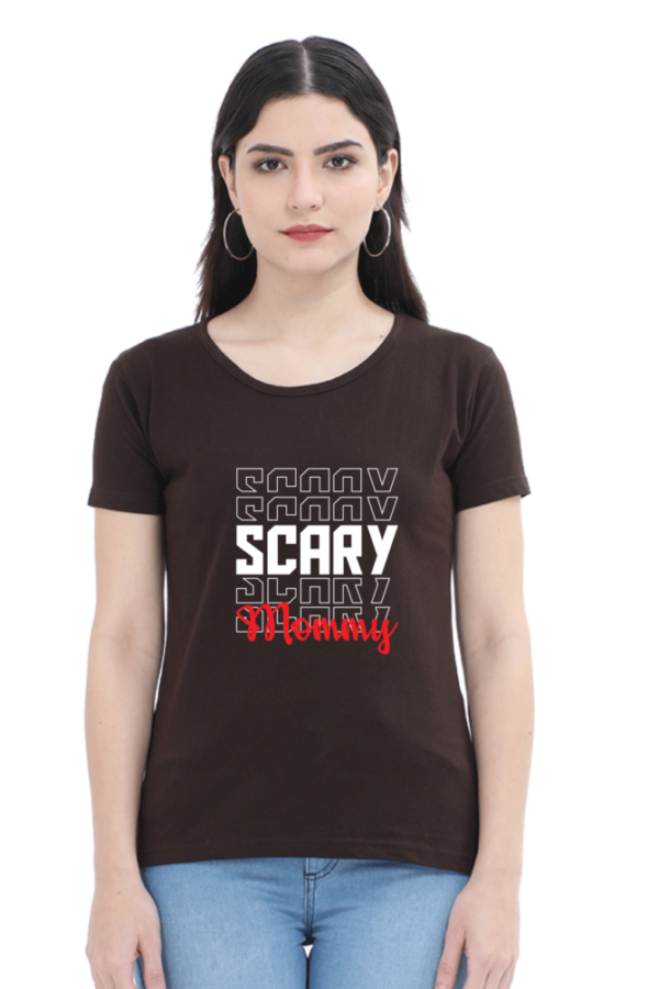 Scary Mommy Female Round Neck Half Sleeve Classic T-Shirt